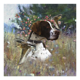 フィールド内の美しいポインタ フォトプリント           