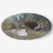 フィールド内の美しいポインタ ペーパープレート (アングル)