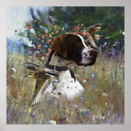 フィールド内の美しいポインタ ポスター