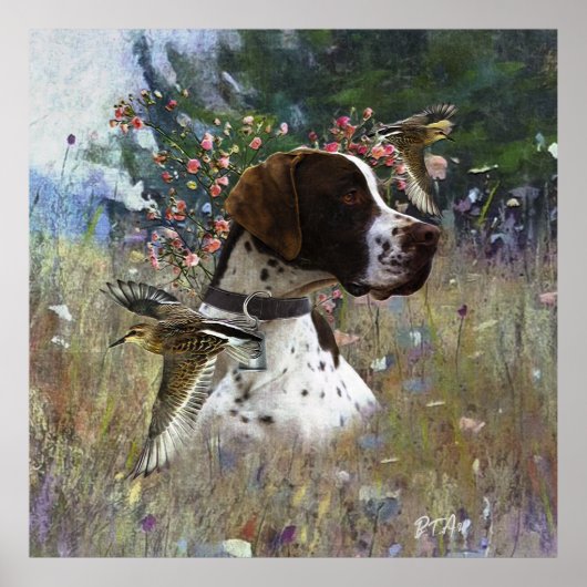 フィールド内の美しいポインタ ポスター (正面)