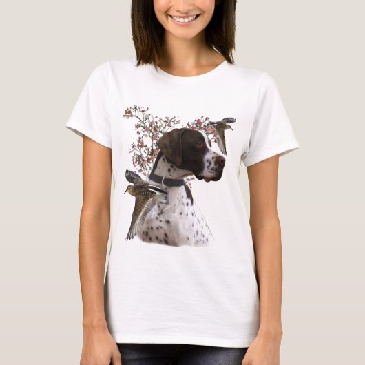 フィールド内の美しいポインタ Tシャツ (正面)