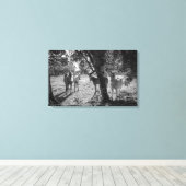 フィールド内の馬 キャンバスプリント (インサイチュ (ウッドフロア))