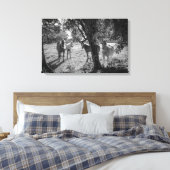 フィールド内の馬 キャンバスプリント (インサイチュ (寝室))