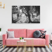 フィールド内の馬 キャンバスプリント (インサイチュ (リビング))