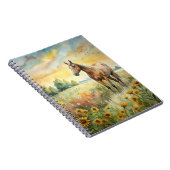 フィールド内の馬 ノートブック (右側)