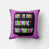 フィールド内の2つの甘い猫オリジナル写真アート クッション (裏面)