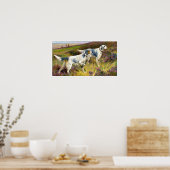 フィールド内の2つの英語セッター – Arthur Wardle ポスター (キッチン)