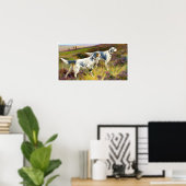 フィールド内の2つの英語セッター – Arthur Wardle ポスター (ホームオフィス)