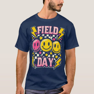 フィールド日フィールド日市松模様に2024ゲーム日の終了日 Tシャツ