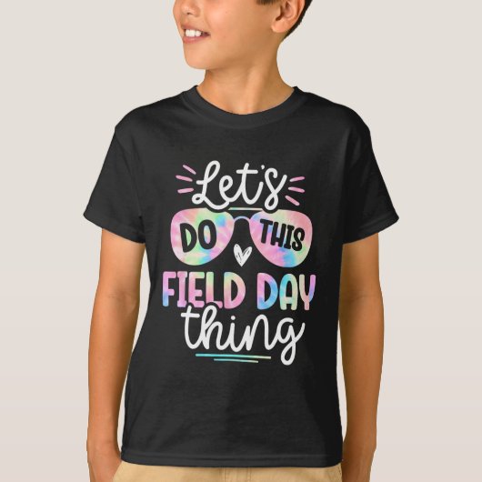 フィールド日絞り染めフィールド日0先生子 Tシャツ (正面)