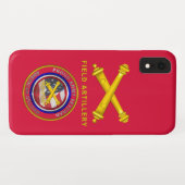 フィールド砲兵の色 – 退役軍人 Case-Mate iPhoneケース (裏面(横))