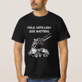 フィールド砲兵サイズの問題退役軍人 Tシャツ (正面)