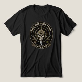 フィールド砲兵ベテラン火力支援ドクロ トライブレンドTシャツ