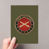 フィールド砲兵支部記章 アクリル招待状 (インサイチュ (ポータブル))