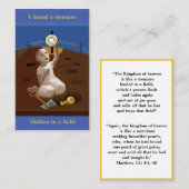 フィールド祈りの言葉カードの宝物 名刺 (正面/裏面)