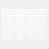 フィールド花レースのテクスチャ黄金色の白 ラッピングペーパーシート (正面2)