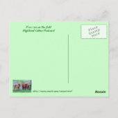 フィールド走上で無料 ポストカード (裏面)