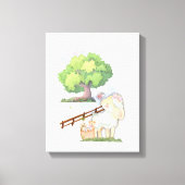 フィールド11"x14"のリトルラム印刷 キャンバスプリント (正面)