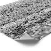 フィールド16x20で動作する白黒ファームトラクター ポスター (角)