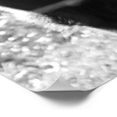 フィールド16x20の白黒牛 ポスター (角)