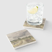 フィールド2内の金属検出 ストーンコースター (横)