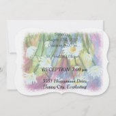 フィールド・オブ・デイジーのカスタマイズ可能結婚式招待状 招待状 (裏面)