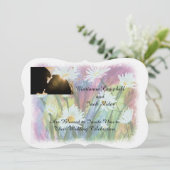 フィールド・オブ・デイジーのカスタマイズ可能結婚式招待状 招待状 (スタンド正面)