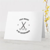 フィールド・ホッケーは私の超大国だ カード (黄色い花)