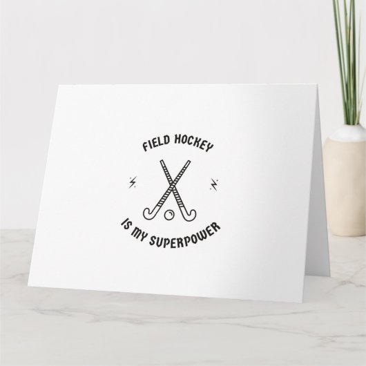 フィールド・ホッケーは私の超大国だ カード (正面)