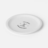 フィールド・ホッケーは私の超大国だ ペーパープレート (アングル)