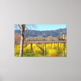 フィールド・マスタード・アット・ヴィネヤード キャンバスプリント