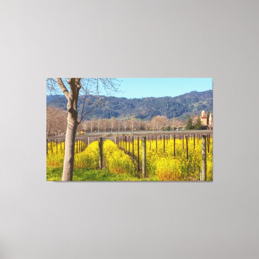 フィールド・マスタード・アット・ヴィネヤード キャンバスプリント (正面)