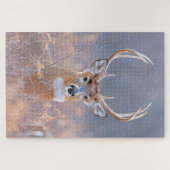 フィールド・ランドスケープのホワイトテール・バック絵画ズ ジグソーパズル (横)