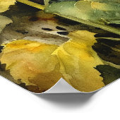 フィールド・ランドスケープ・アート・シーン#SFS003のひまわり ポスター (角)