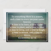 フィールド・農家・メモリアルに組み合わせた「刈り取り時間」 招待状 (正面)