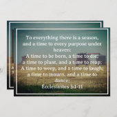 フィールド・農家・メモリアルに組み合わせた「刈り取り時間」 招待状 (正面/裏面)