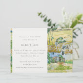 フィー素朴ルドズマウンテンランドスケープブライダルシャワー 招待状 (スタンド正面)