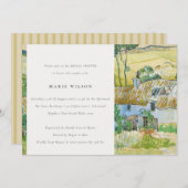 フィー素朴ルドズマウンテンランドスケープブライダルシャワー 招待状 (正面/裏面)