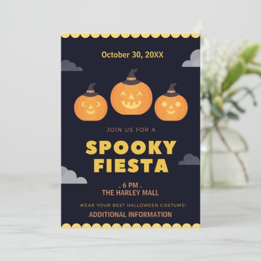 フィ不気味エスタカスタムハローウィンパーティ招待状 招待状 (スタンド正面)