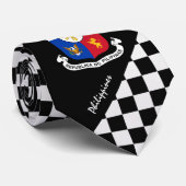 フィ市松模様にリピン国旗のファッション ネクタイ (ロール)