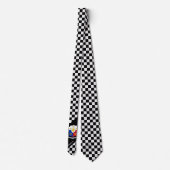 フィ市松模様にリピン国旗のファッション ネクタイ (裏面)