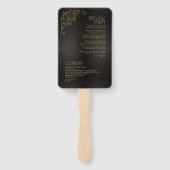 フィ素晴らしリグリー金ゴールド結婚式 プログラムID871 ハンドファン (裏面)