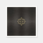 フィ素晴らしリ結婚金ゴールドID871 スタンダードカクテルナプキン (正面)