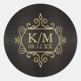 フィ素晴らしリ結婚金ゴールドID871 ラウンドシール