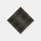 フィ素晴らしリ金ゴールド縁どのID871 スタンダードカクテルナプキン (角)