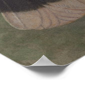 フイアニュージーランドバードヴィンテージ絵を描自然 ポスター (角)