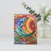 フイコールのストリングアート(メキシコ) ポストカード (スタンド正面)