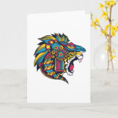 フイコールカラフルジャガー カード (黄色い花)