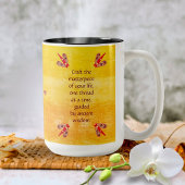 フイコールメキシコアートボヘミカラフルアン ツートーンマグカップ