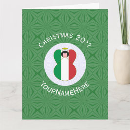 フイタリアンランジェルクリスマスパーソナライズされた カード